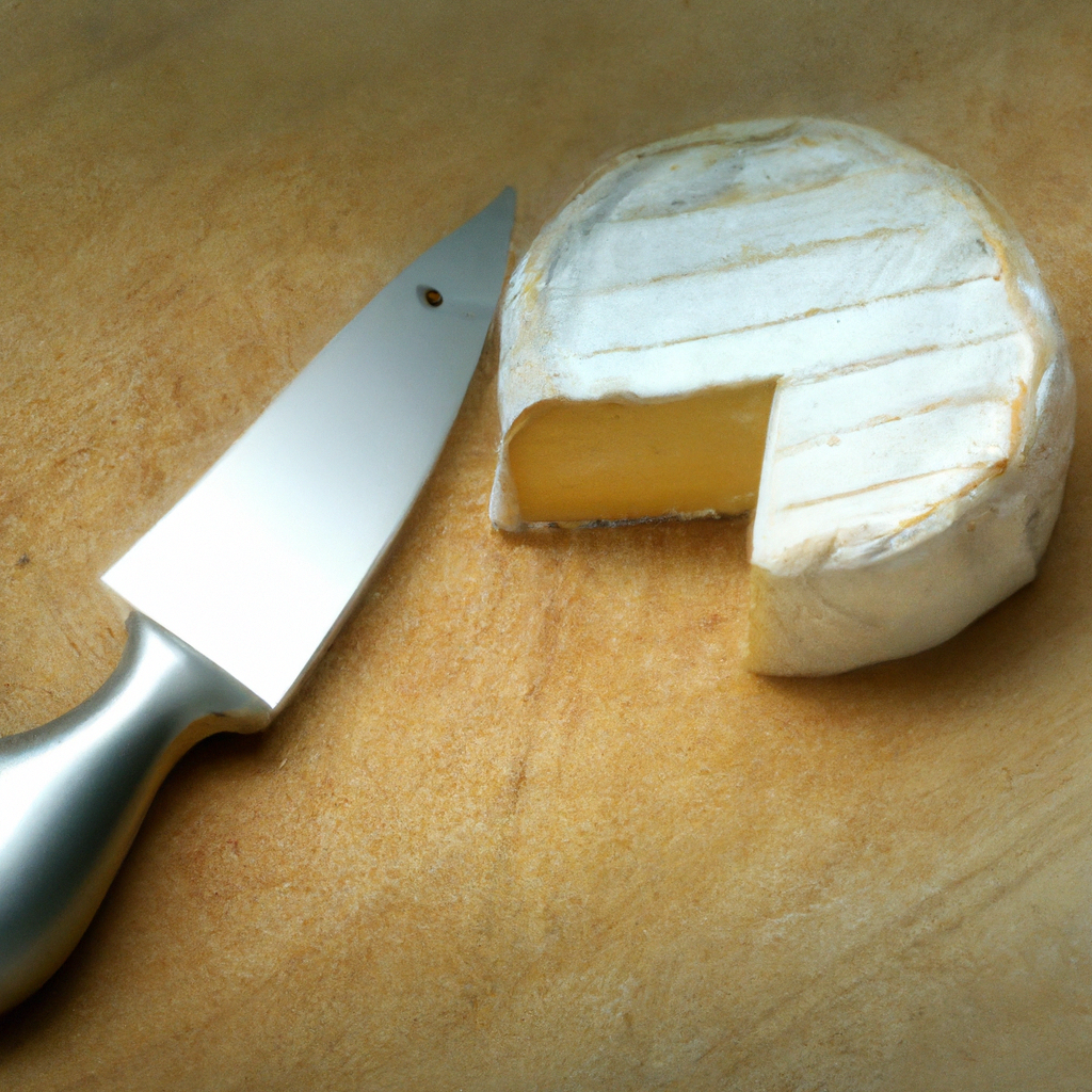 Camembert crémeux sur planche en bois