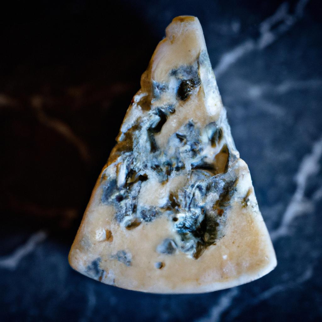Roquefort avec veines bleutées